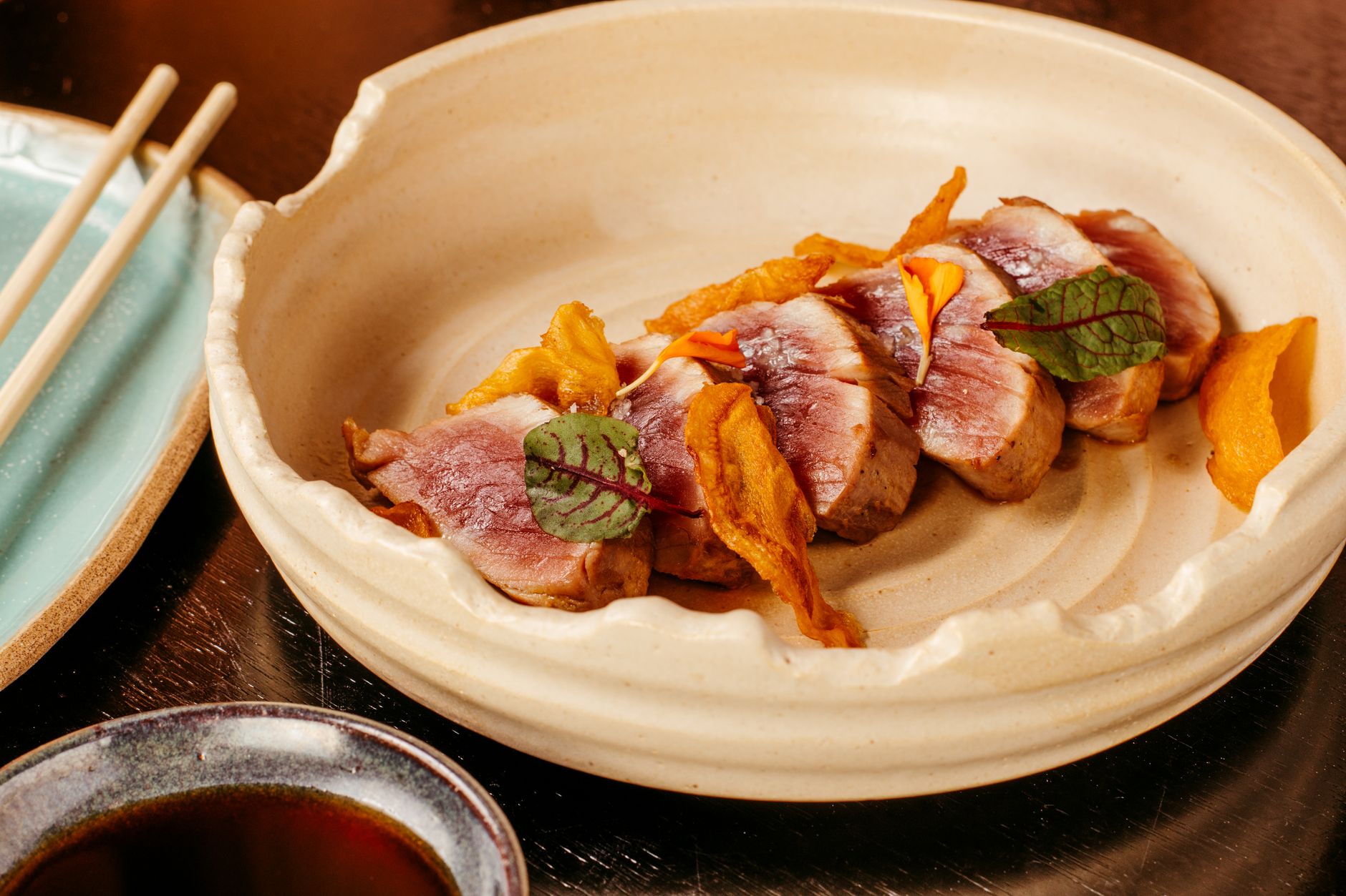 Seared Duck Breast with Orange and Mint
