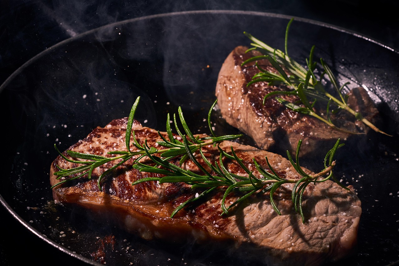 Seared Steak with Rosemary