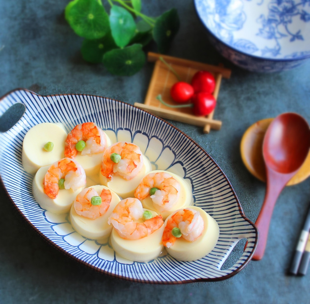 Shrimp on Silken Tofu