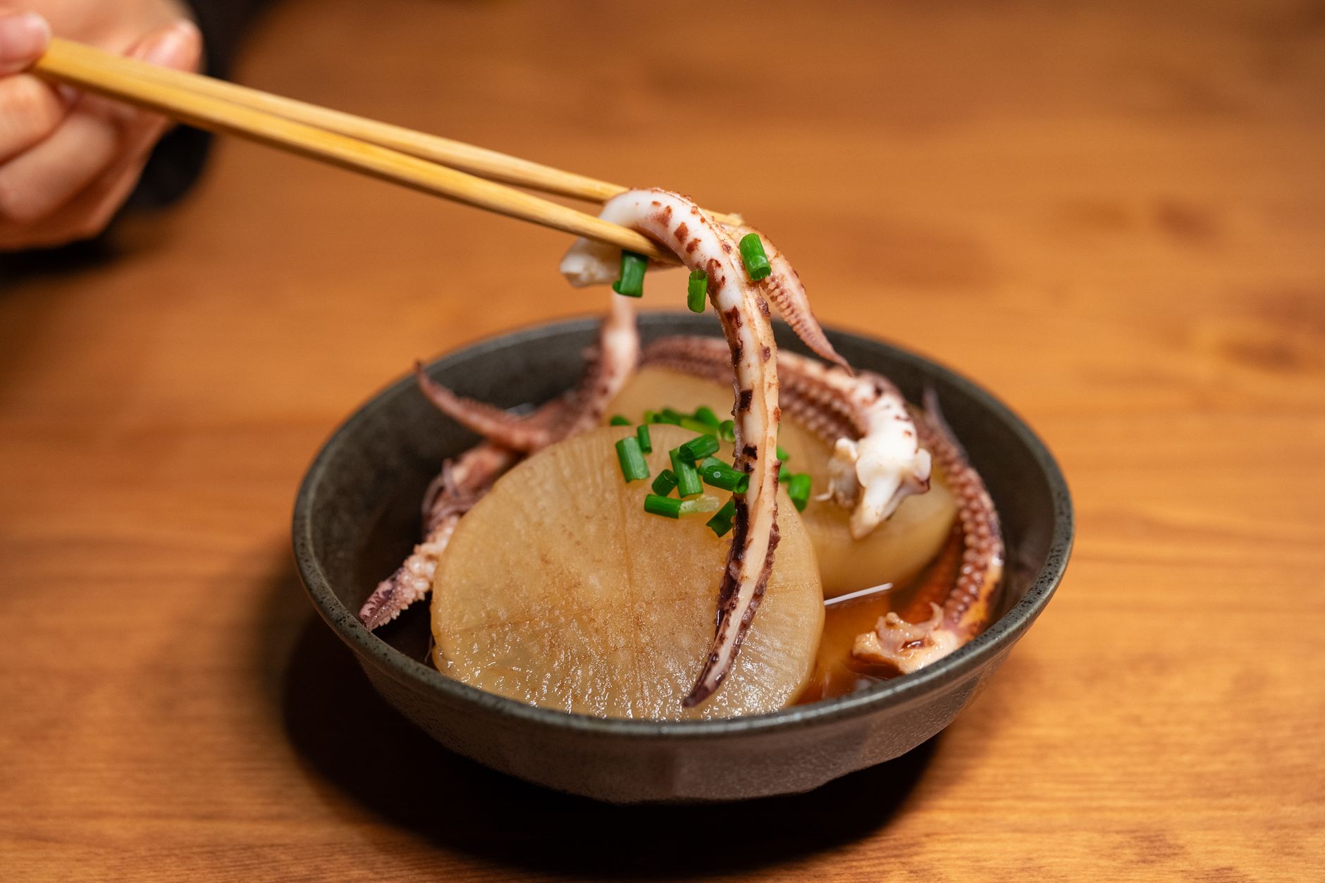 Simmered Daikon and Squid