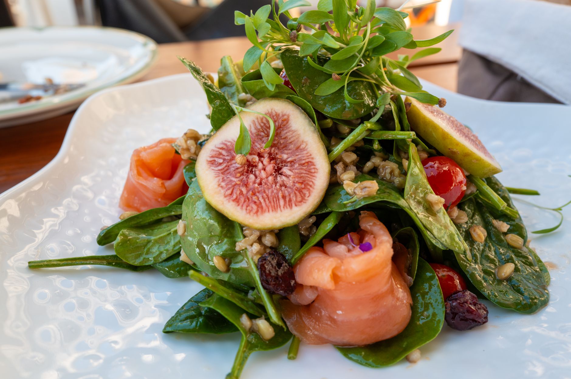 Smoked Salmon and Fig Salad