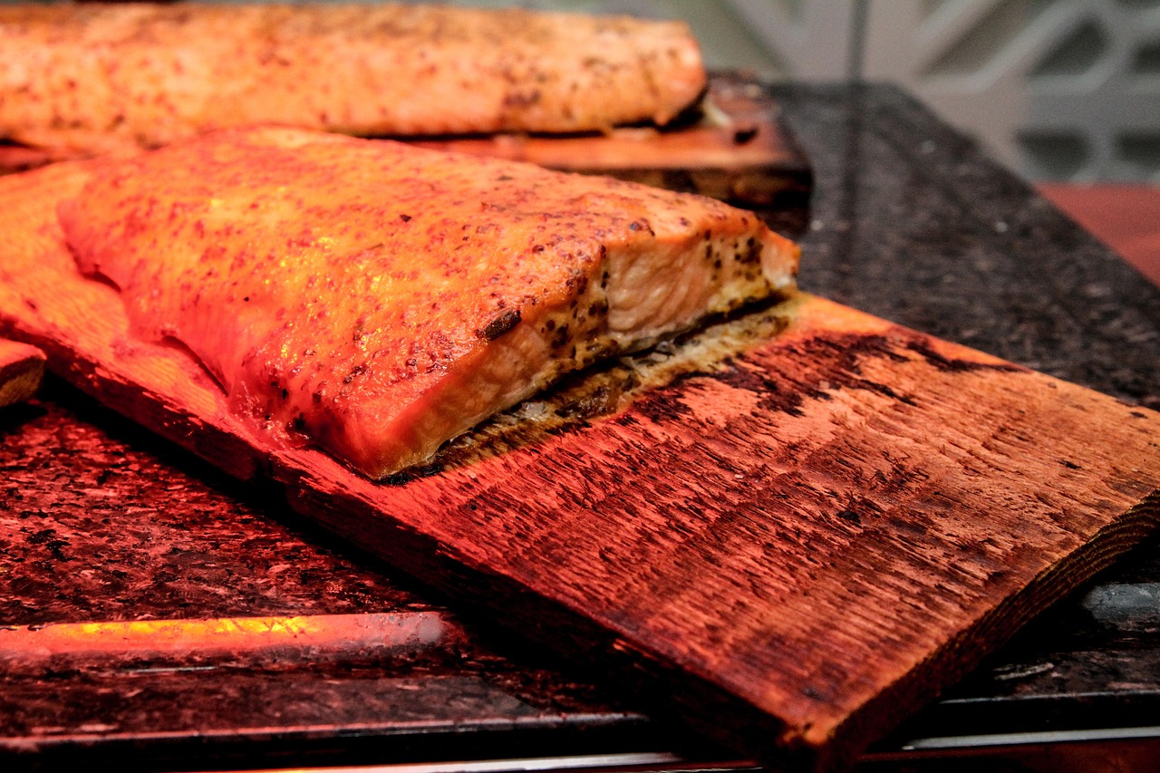 Smoked Salmon on Cedar Plank