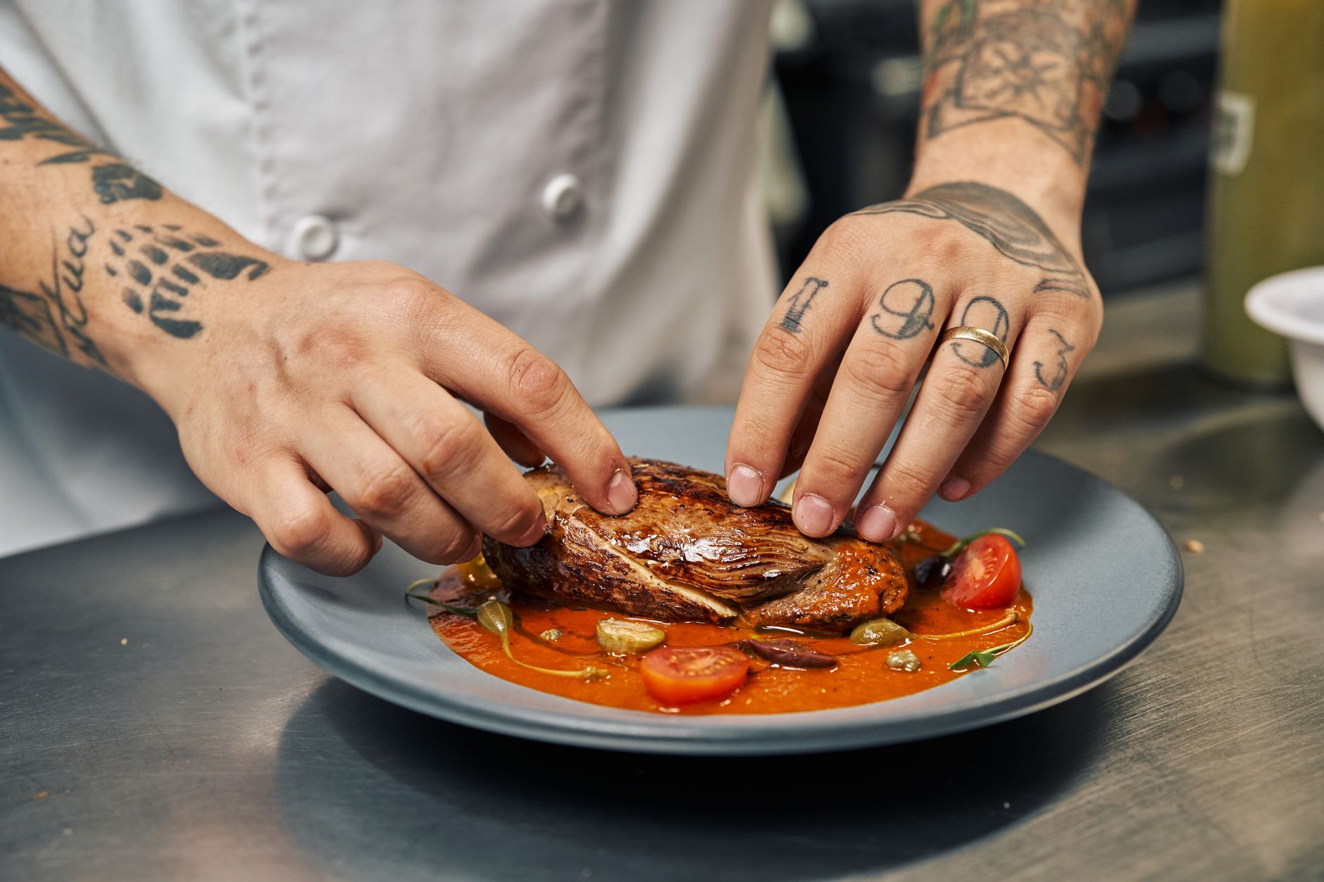 Spanish Braised Chicken with Tomatoes and Peppers