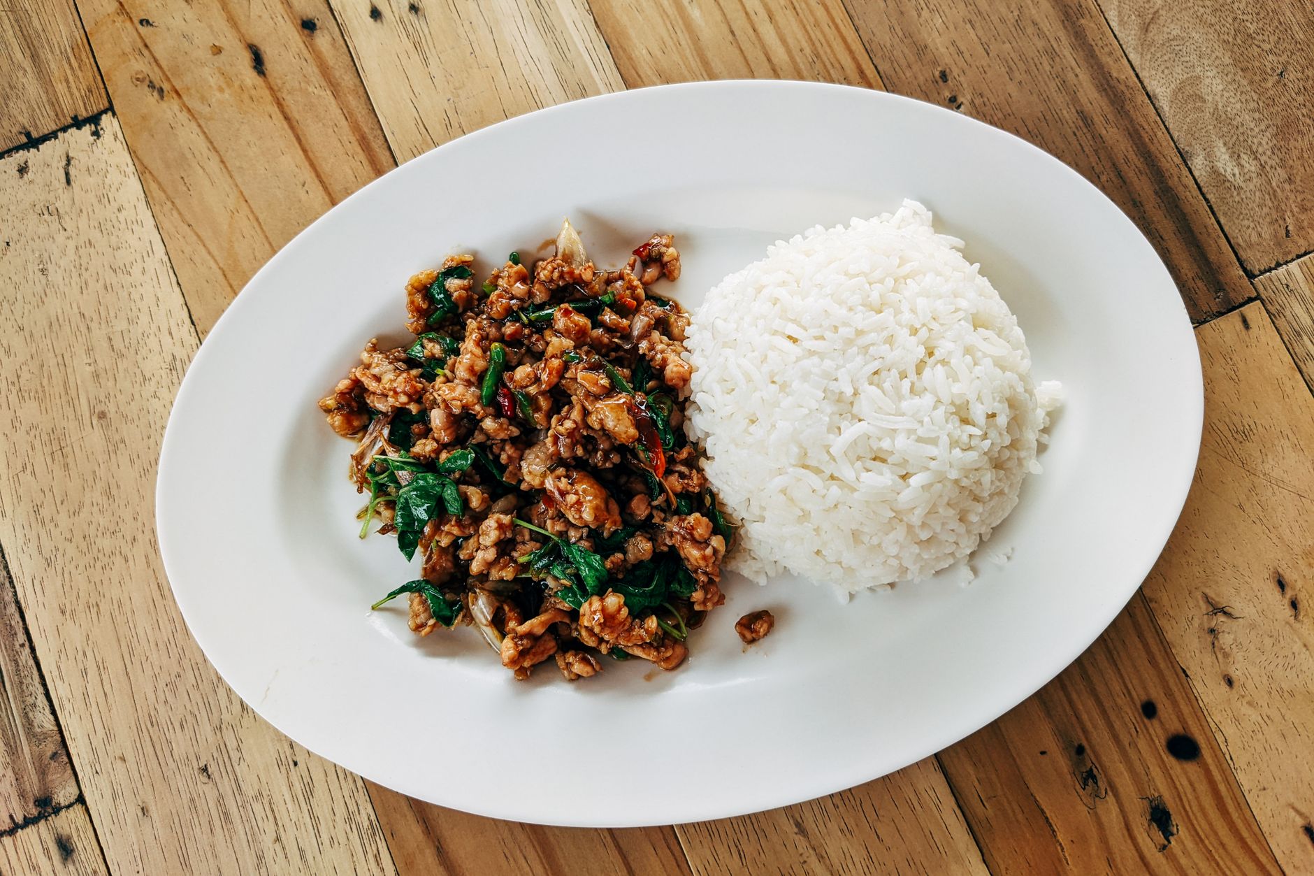 Stir-Fried Minced Pork with Basil