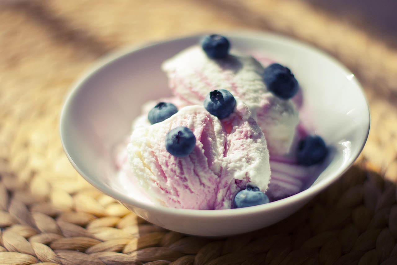 Strawberry Blueberry Ice Cream