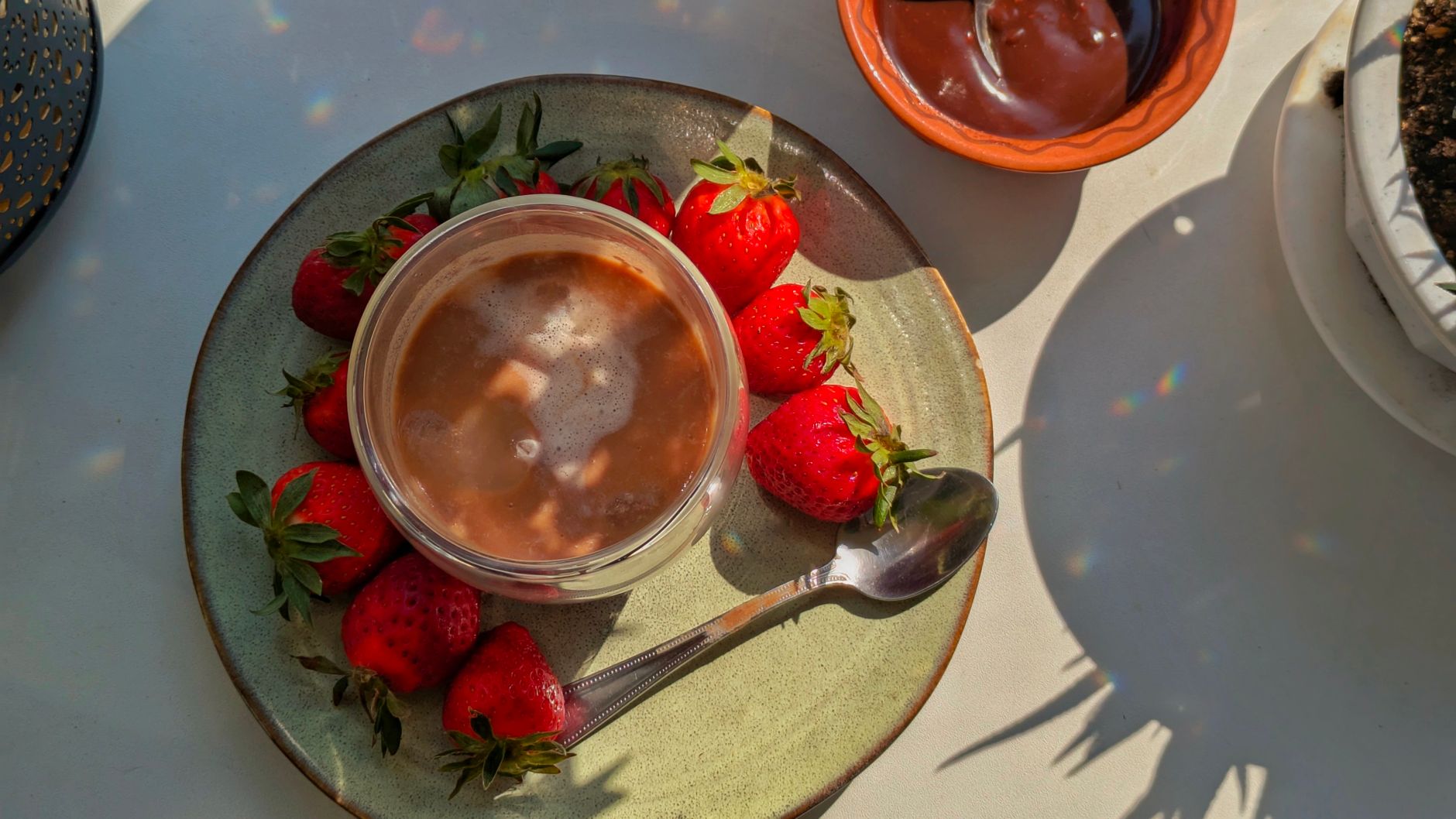 Strawberry Soup with Ice