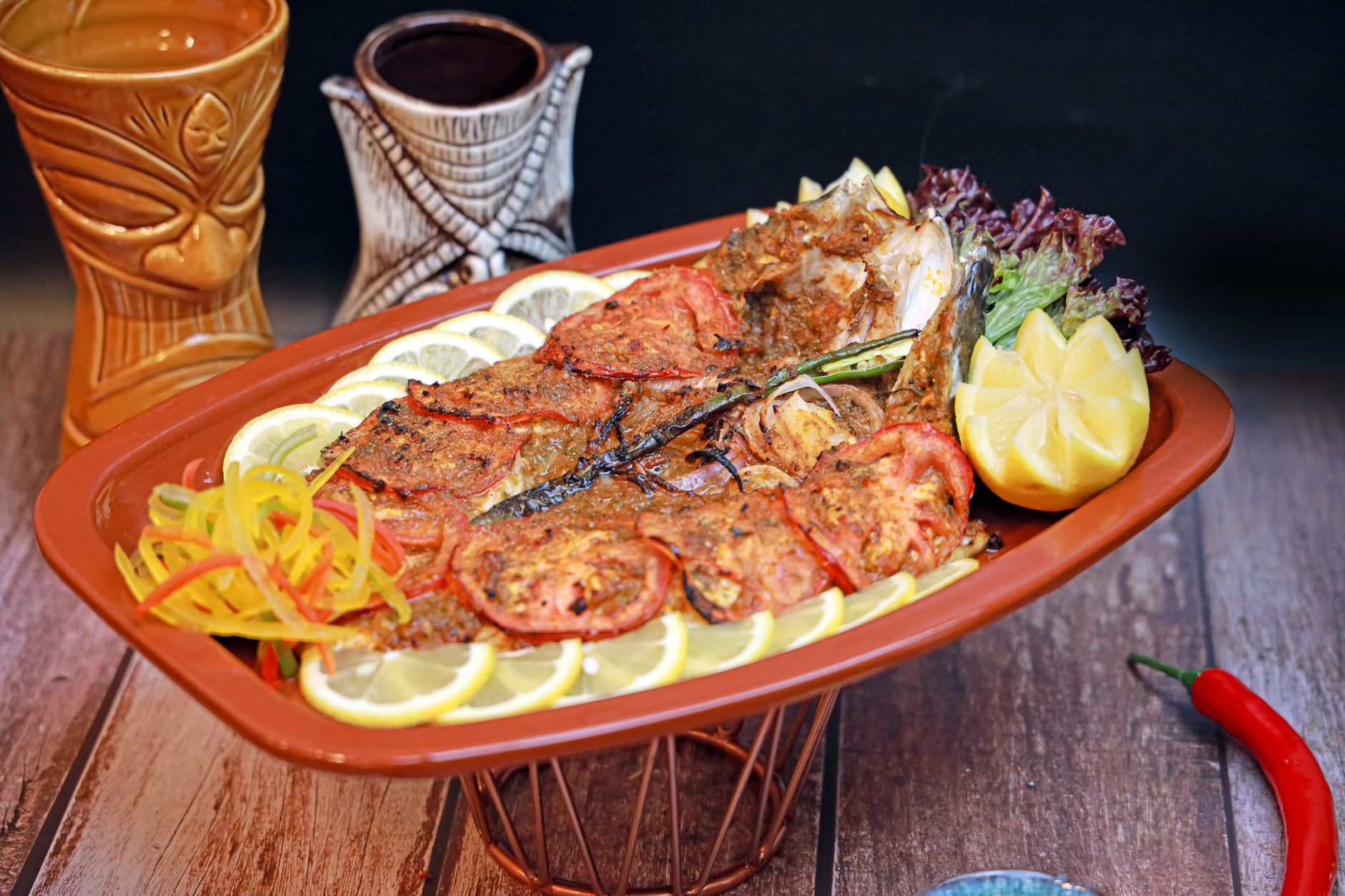 Stuffed Grilled Fish