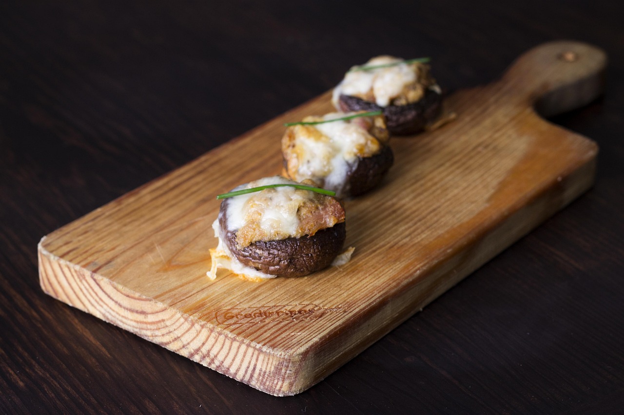 Stuffed Mushrooms with Cheese