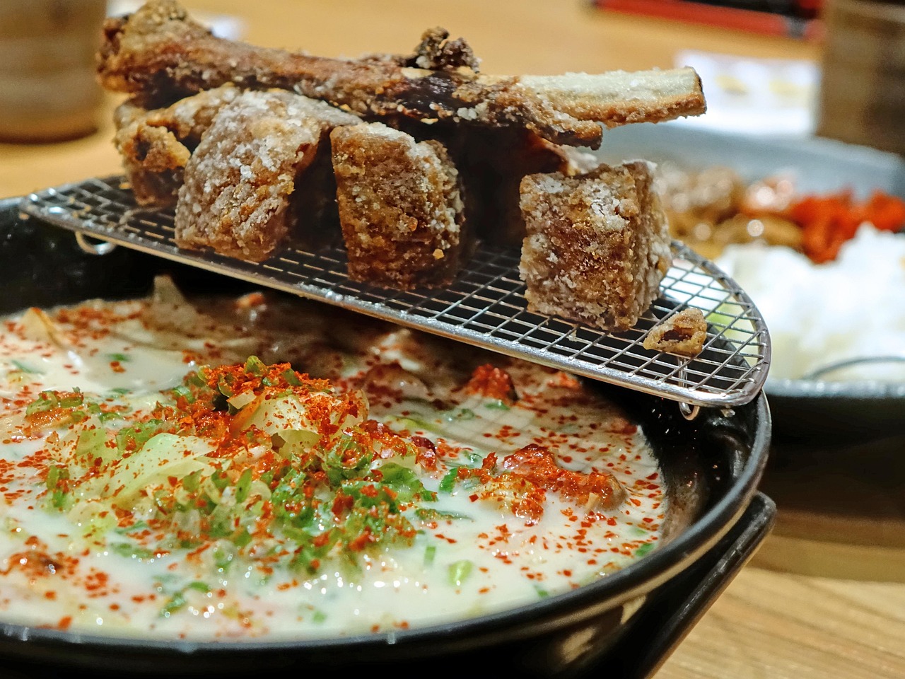 Thai Crispy Pork with Coconut Milk Sauce
