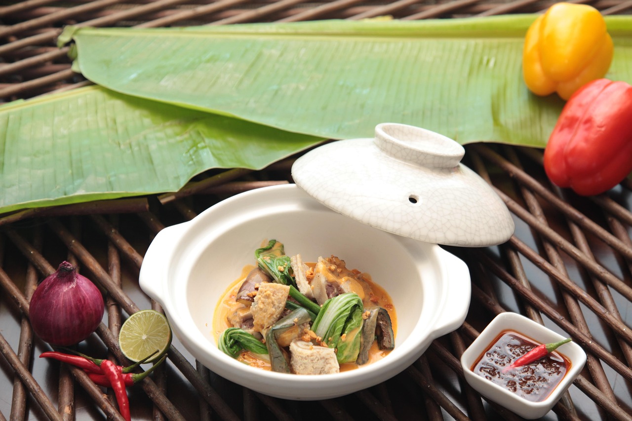 Thai Red Curry with Meat and Vegetables
