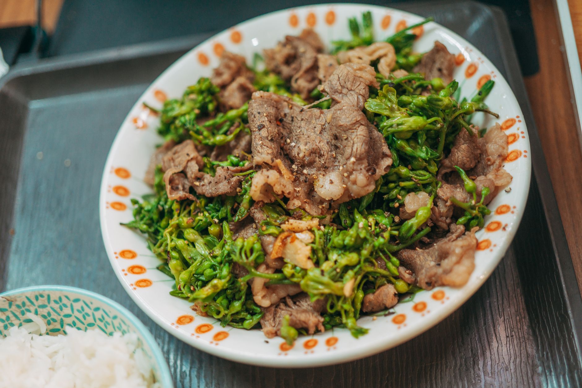 Toasted Sesame Beef with Chinese Toon