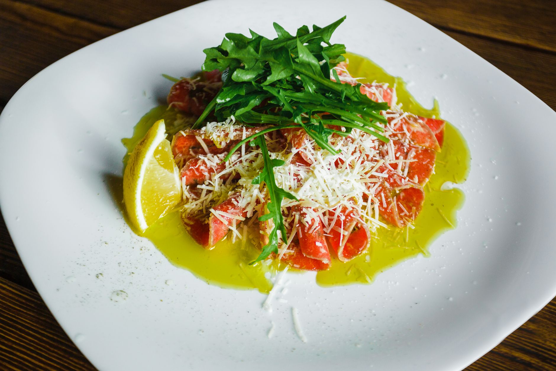 Tomato and Arugula Salad with Parmesan