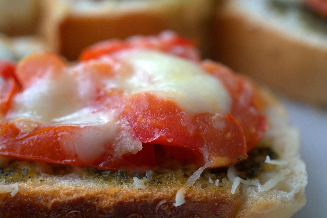 Tomato and Cheese Bruschetta