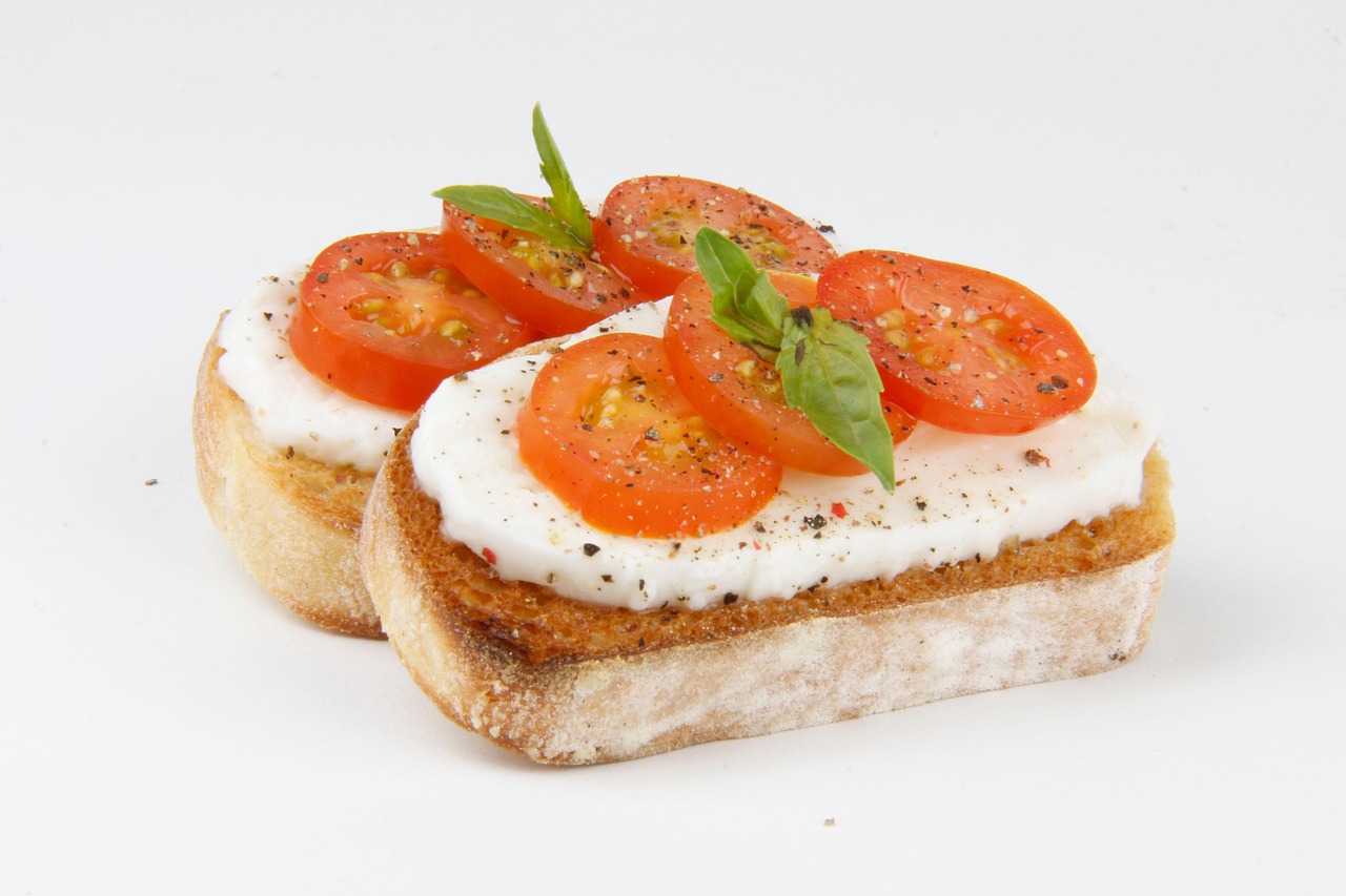 Tomato and Mozzarella Crostini