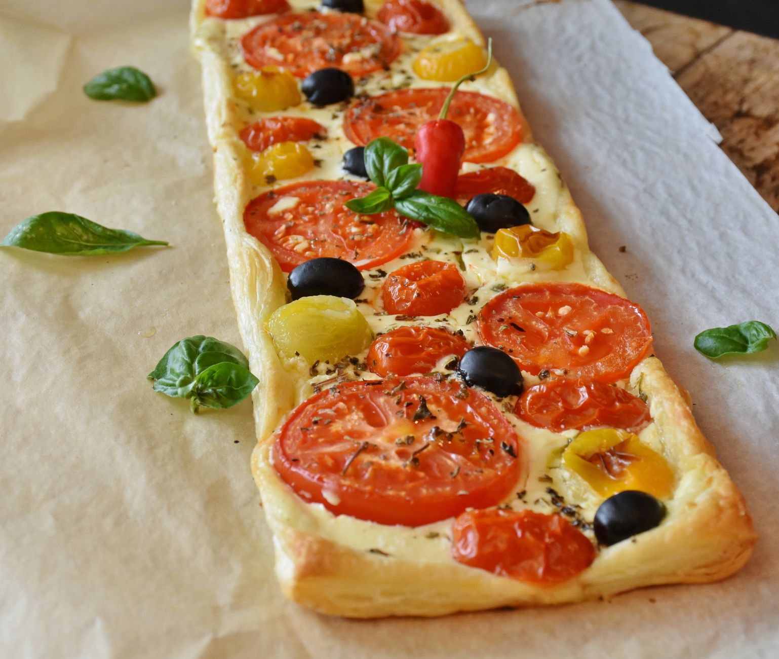 Tomato and Olive Focaccia