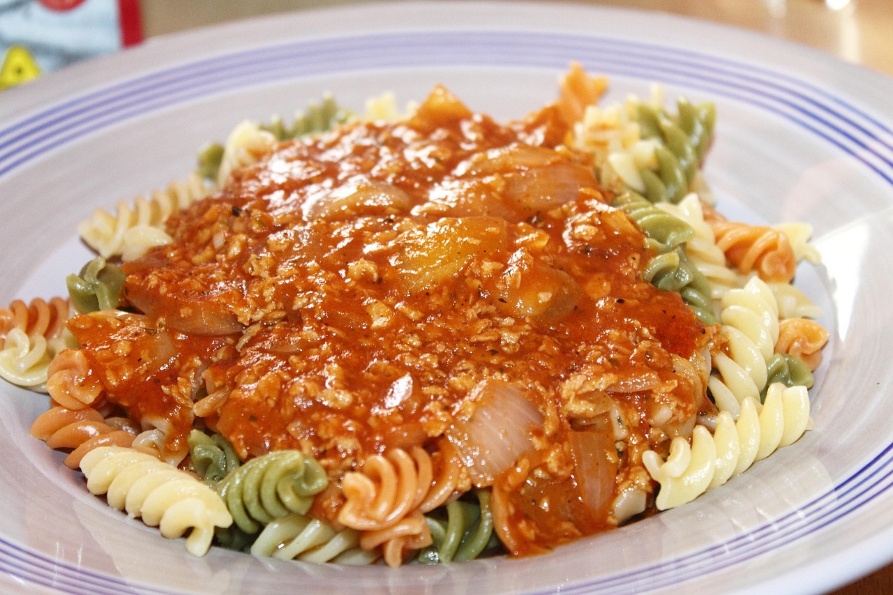Tomato Sauce Pasta with Vegetables