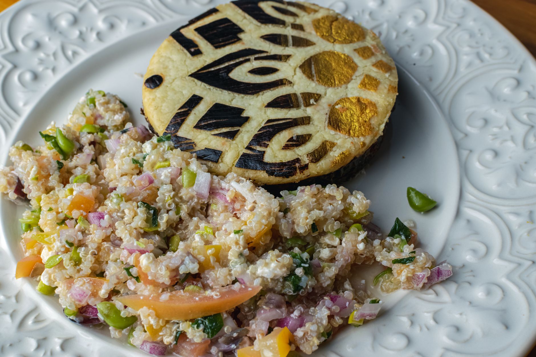 Tostada with Seafood Salad
