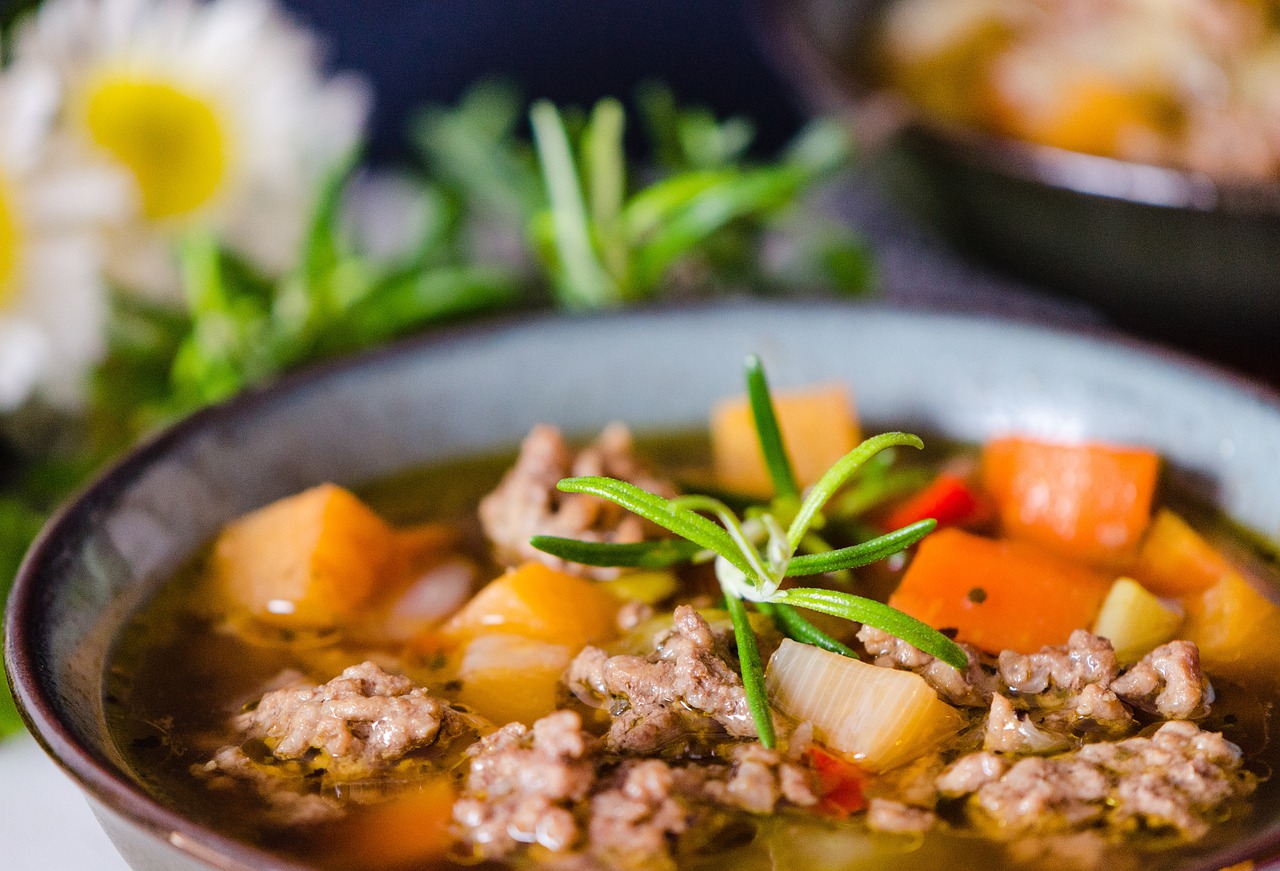 Vegetable and Ground Beef Soup