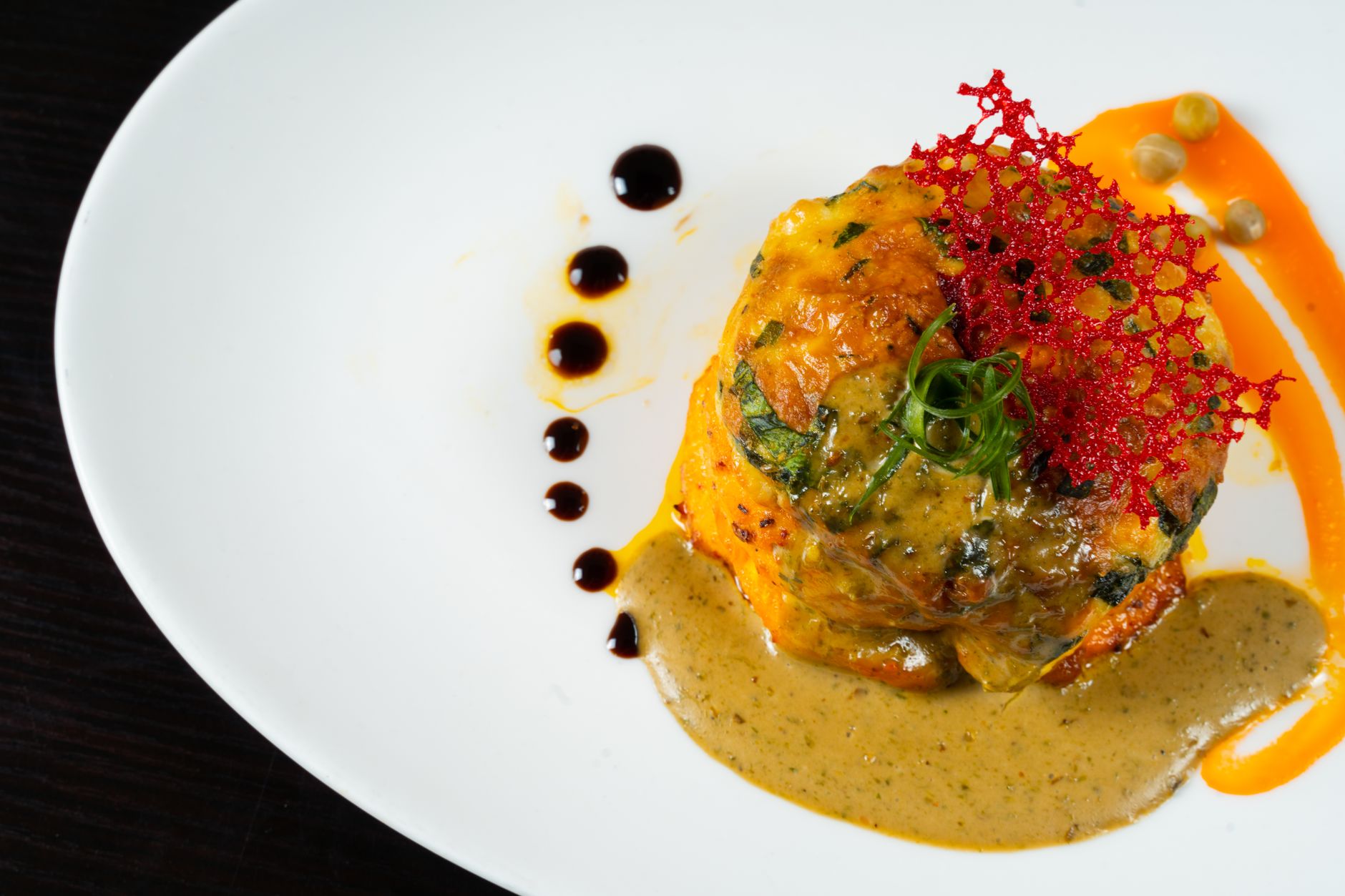 Vegetable Croquettes with Herb Sauce