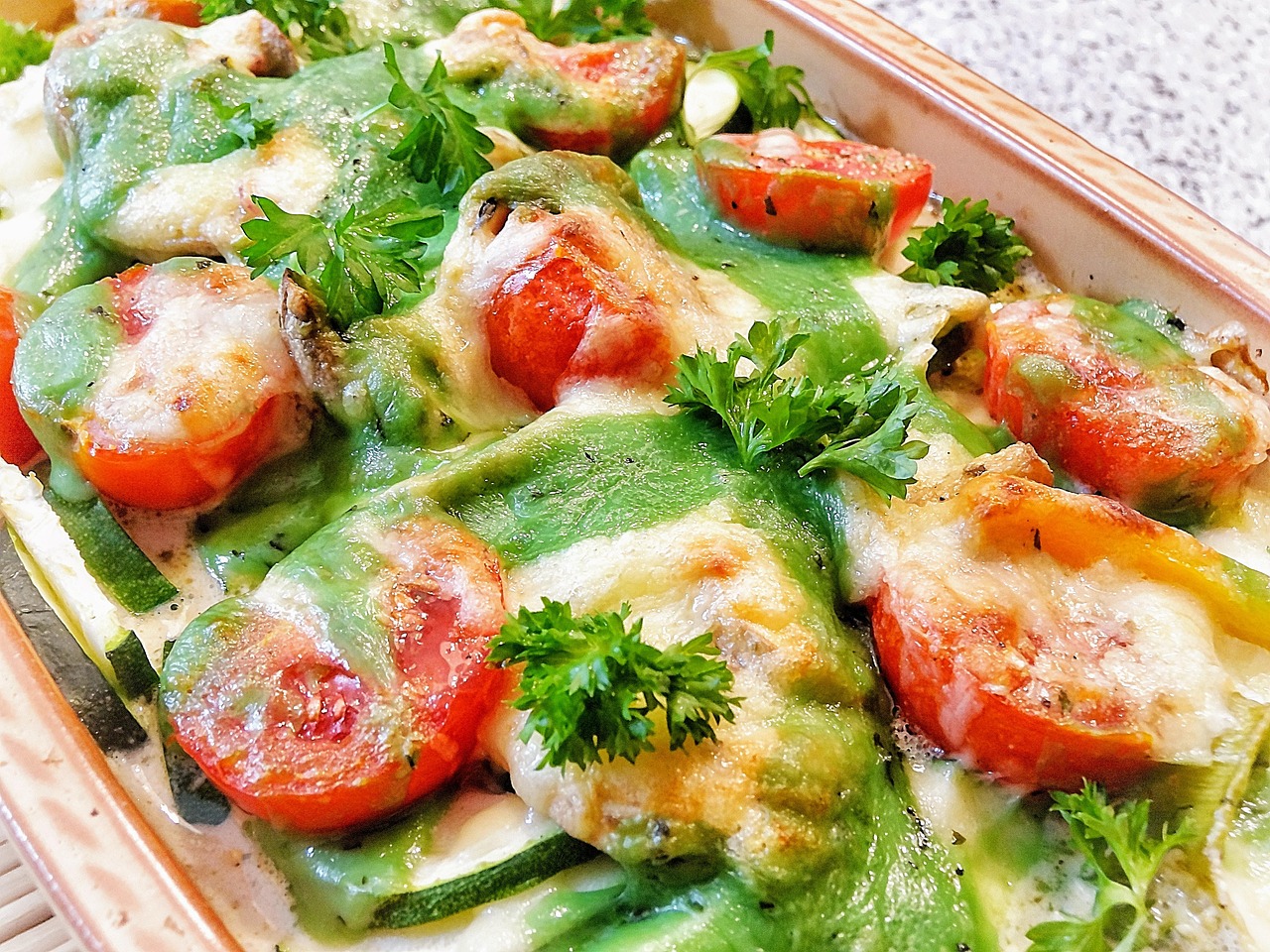 Vegetable Lasagna with Pesto