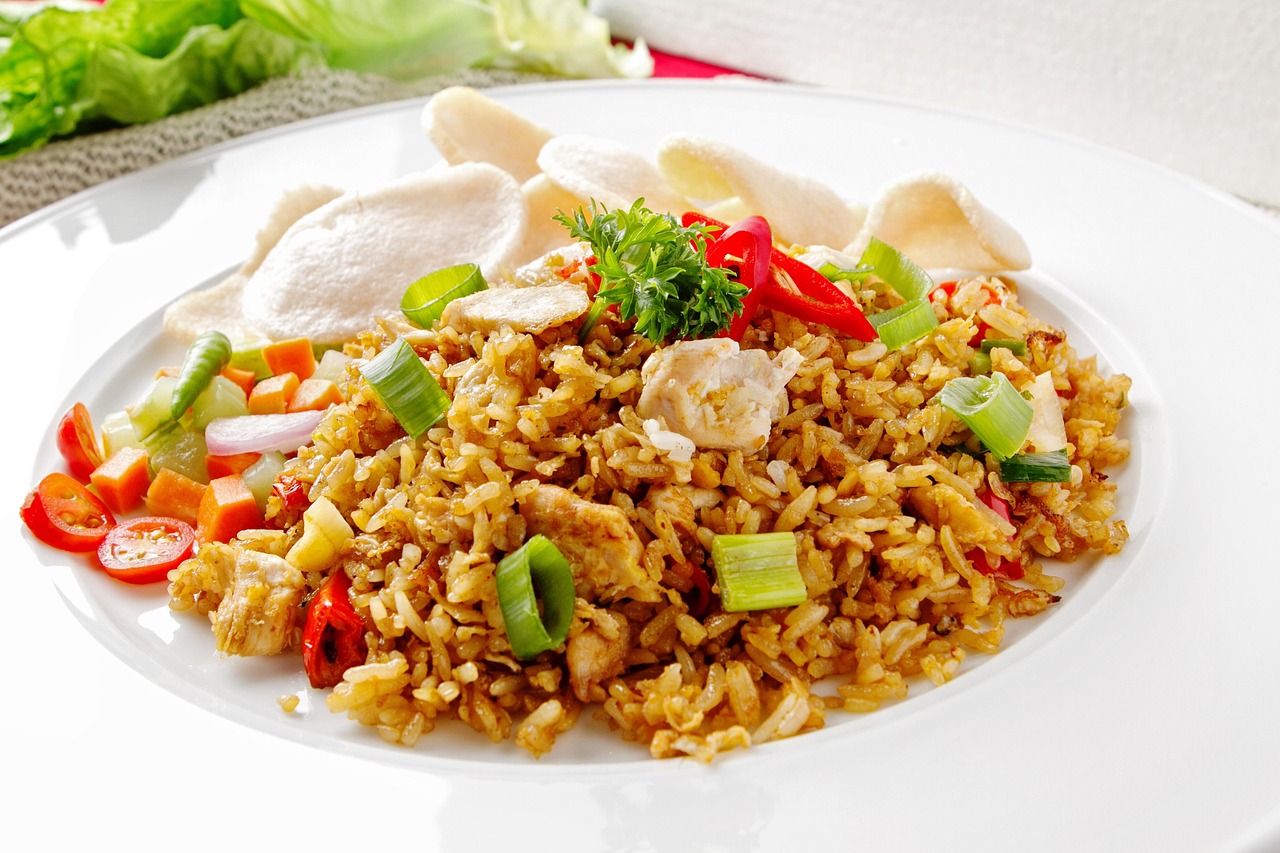 Vietnamese Fried Rice with Chicken and Crispy Rice