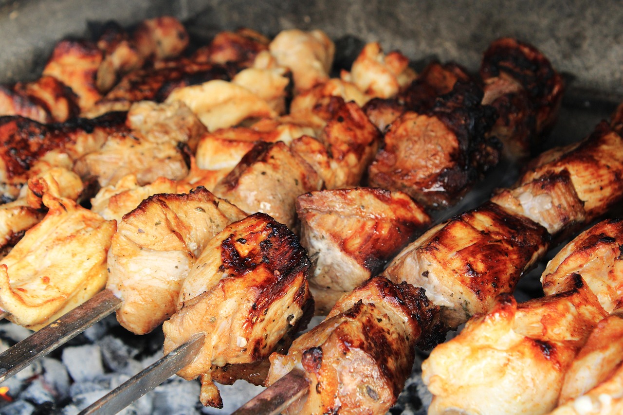 Yucatecan Grilled Pork Skewers