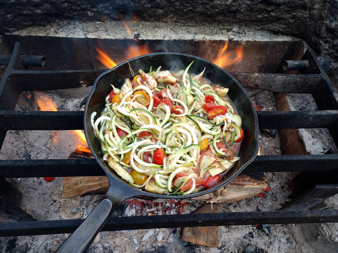 Zucchini and Tomato Stir Fry