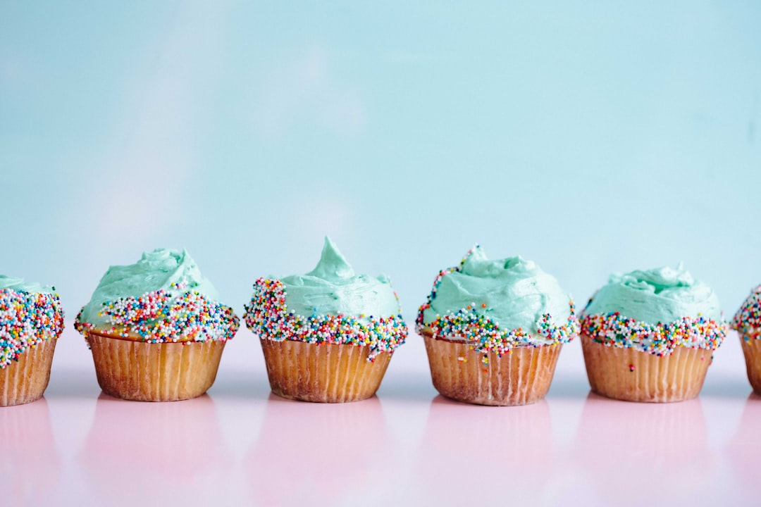 15-Min Vanilla Cupcakes with Sprinkle Frosting