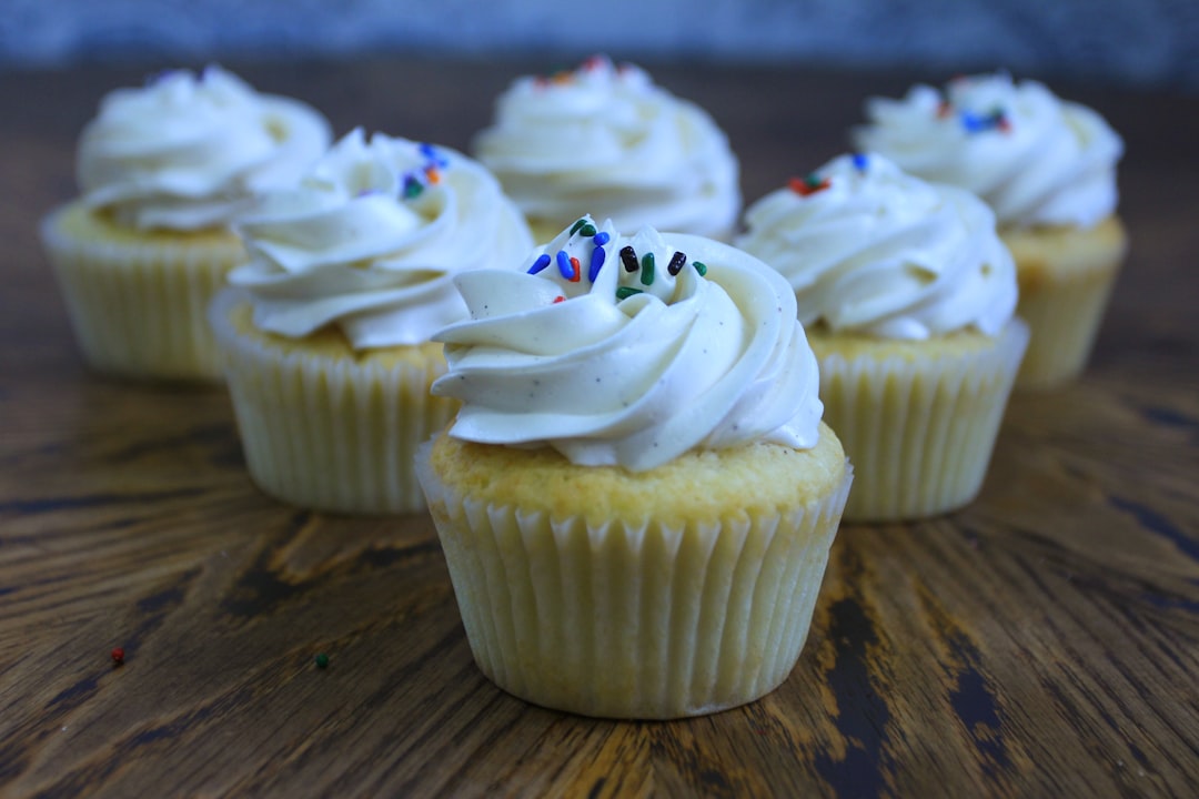 15-Minute Vanilla Cupcakes with Rainbow Frosting