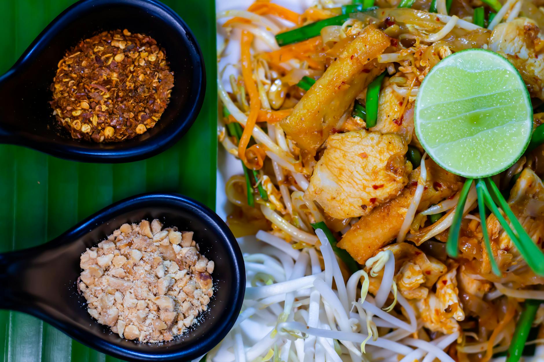 Pad Thai with Crispy Chicken