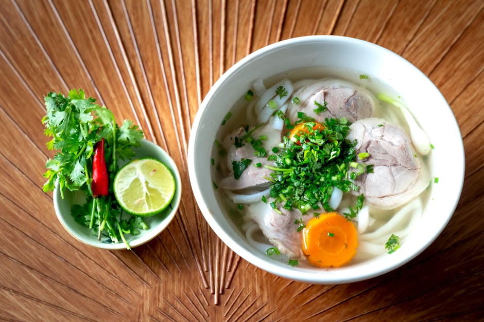 20-Min Chicken Pho with Fresh Herbs