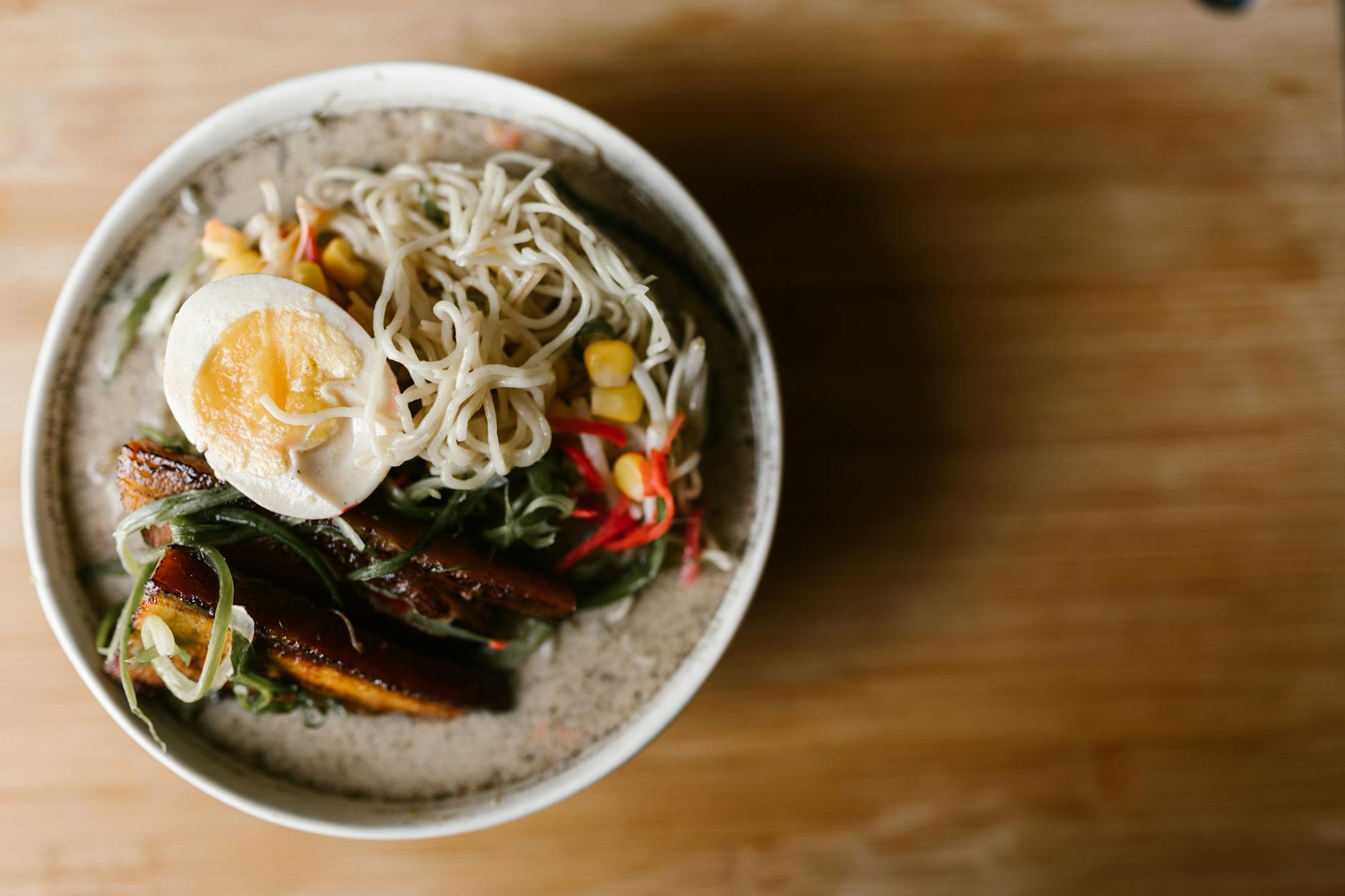 20-Min Filipino Mami — Egg Noodles & Broth