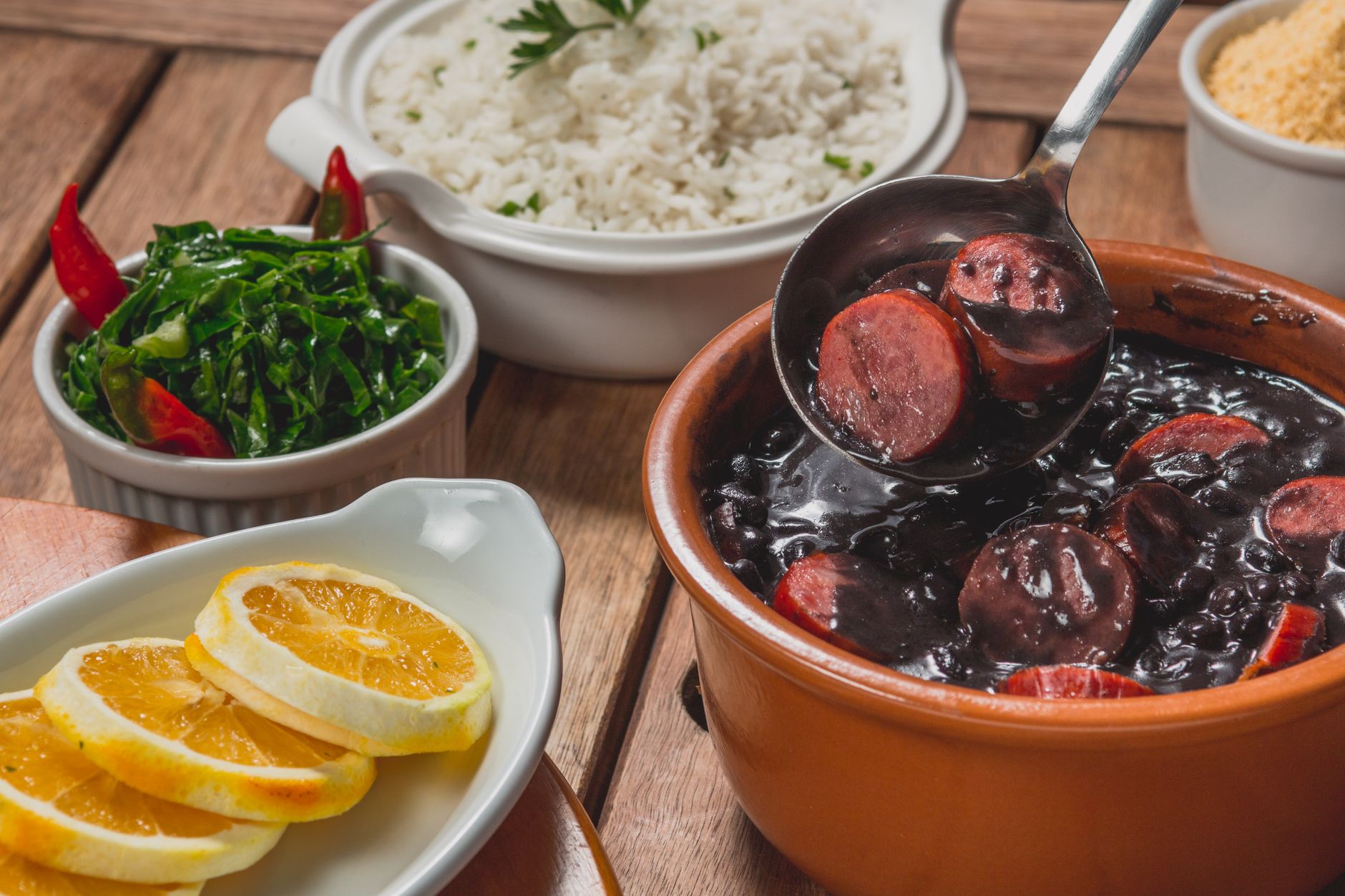 20-Min Feijoada Bowl with Crispy Collards