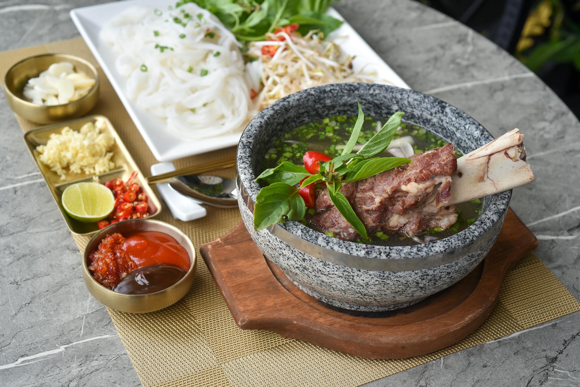 20-Min Pho Tai with Quick Beef Broth