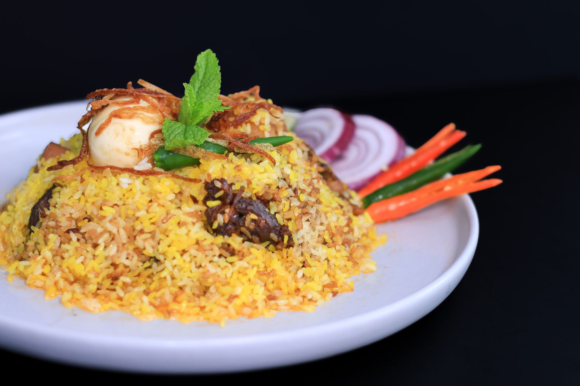 25-Min Biryani Rice with Spiced Lamb & Eggs