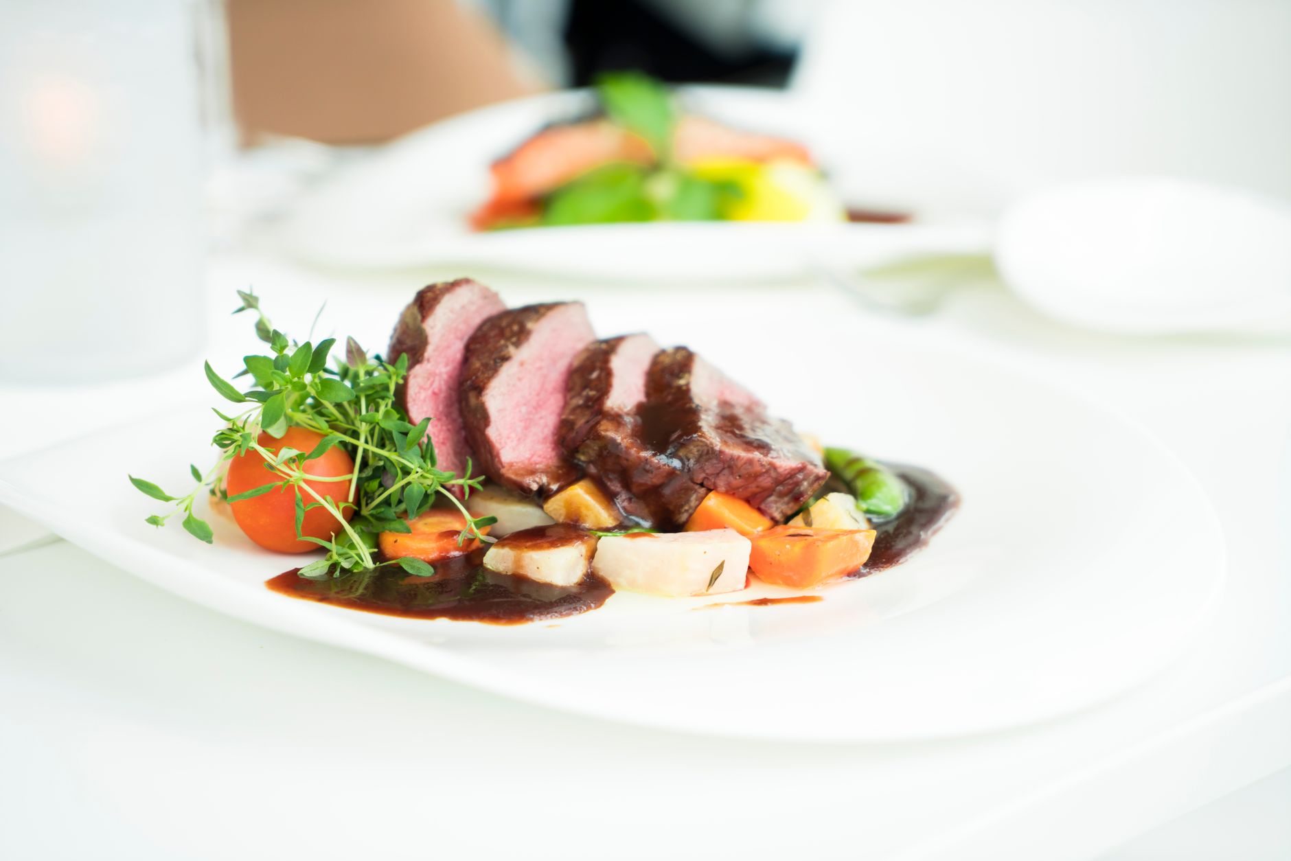 25-Min Sauerbraten with Root Veg & Cherry Tomatoes
