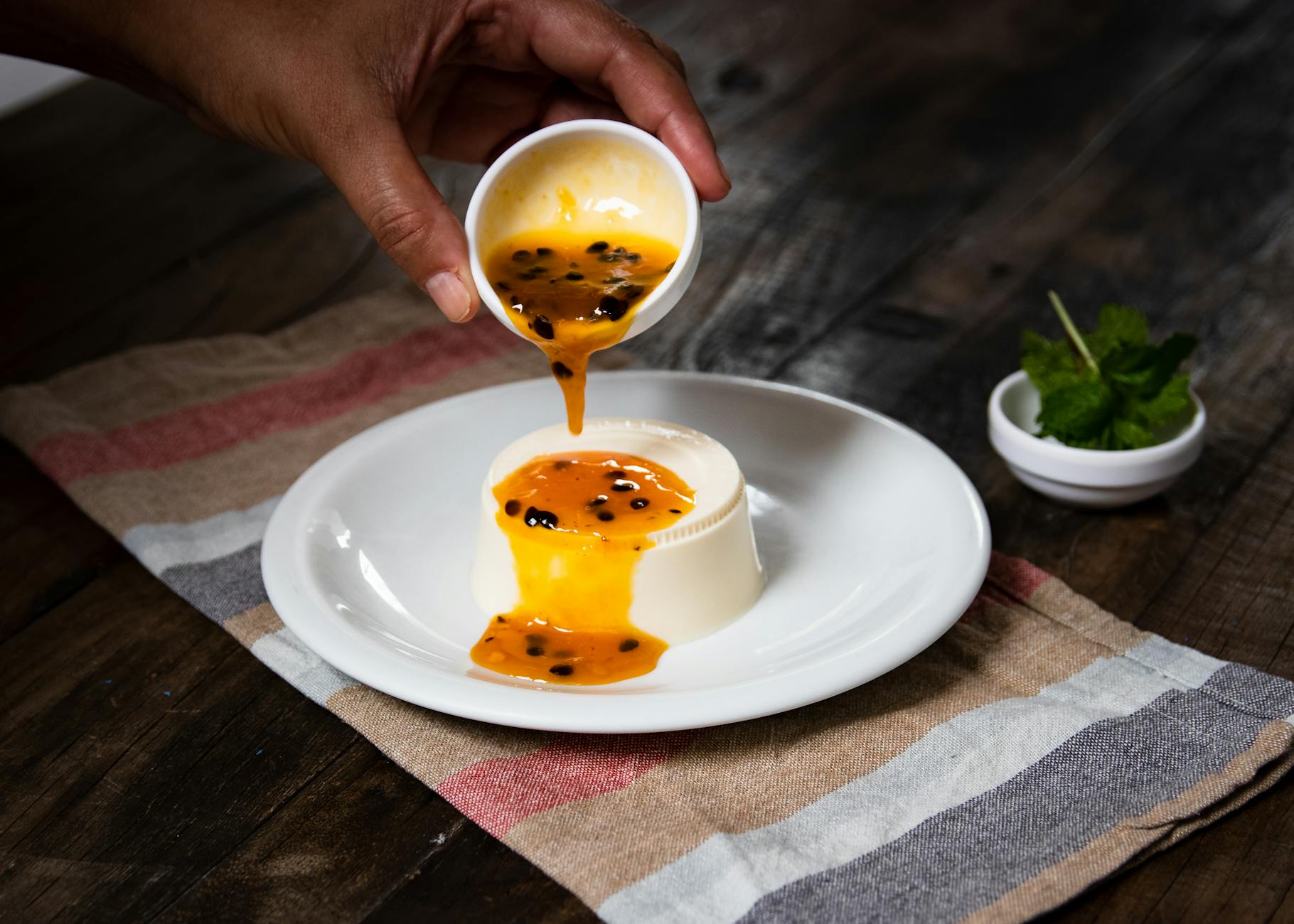35-Minute Panna Cotta with Passion Fruit