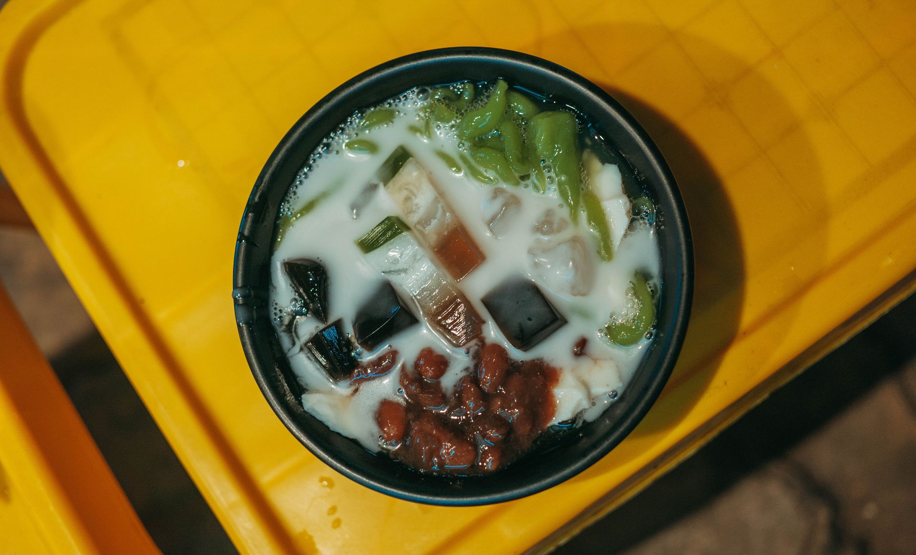 5-Min Cendol — Pandan Jelly & Coconut Ice