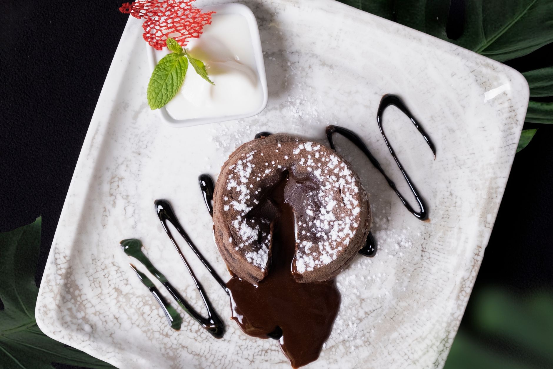 5-Minute Chocolate Lava Cake with Ice Cream