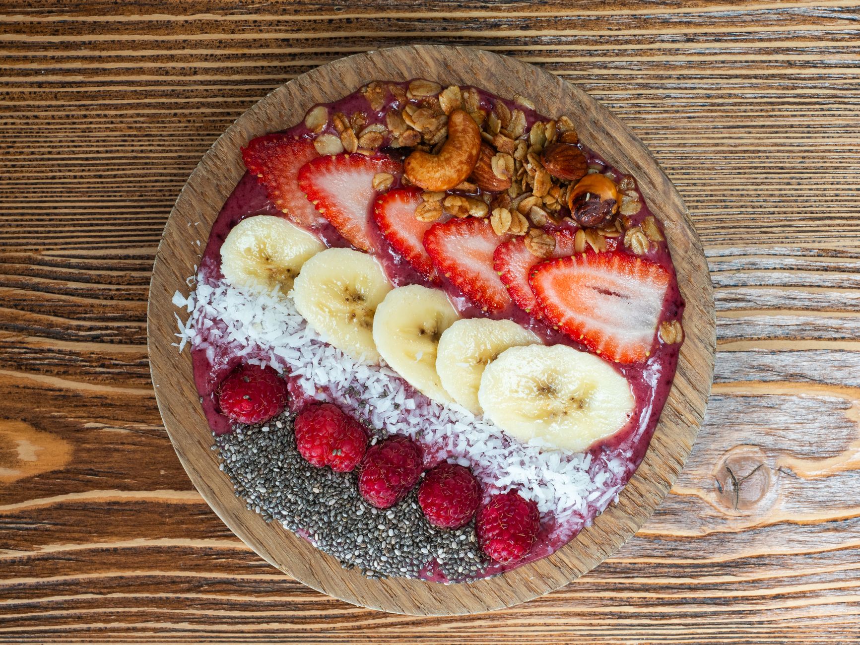 Acai Bowl With Granola & Fresh Fruit