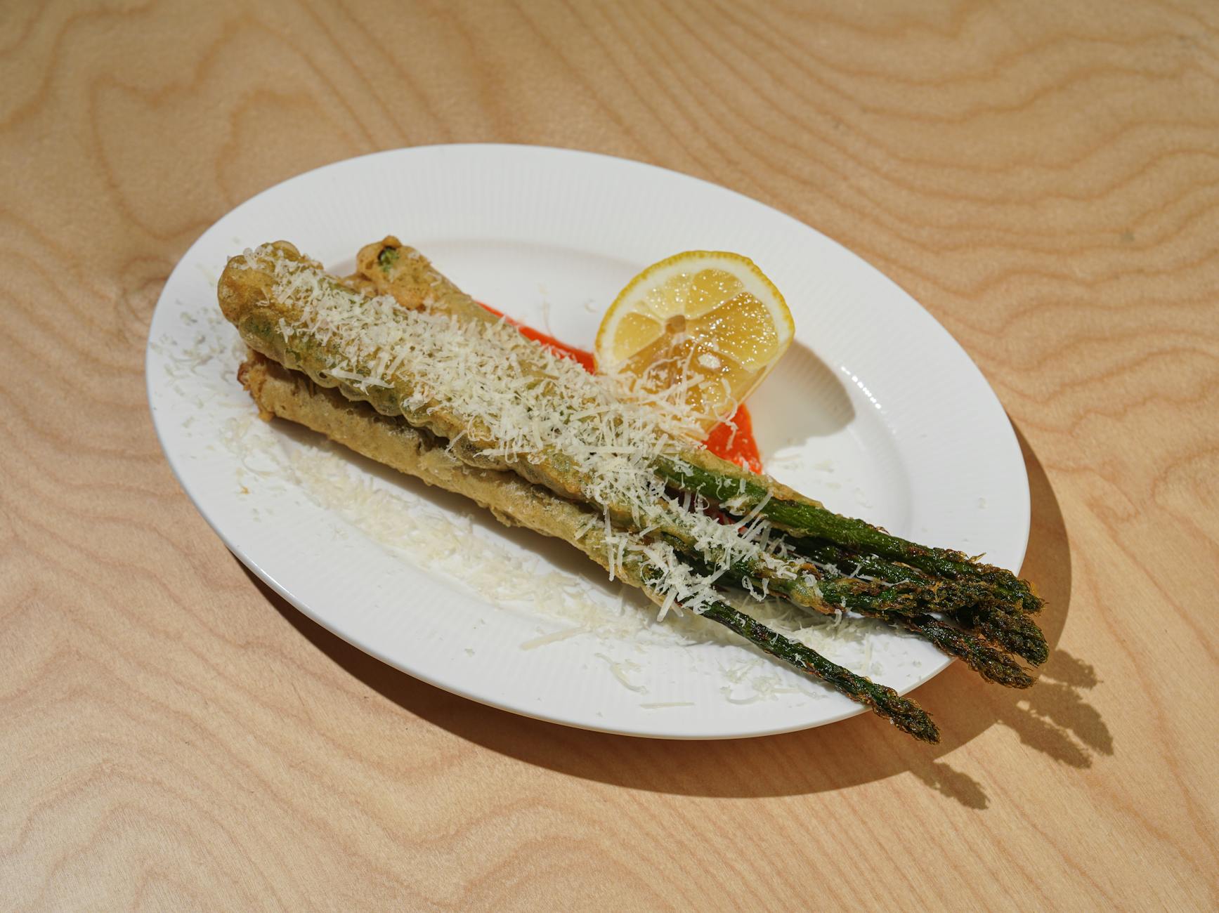 Air Fryer Asparagus with Garlic & Parmesan