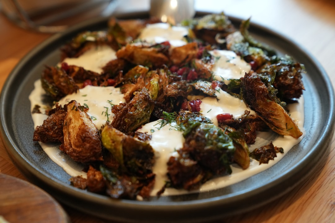 Air Fryer Brussels Sprouts with Crispy Garlic & Parmesan