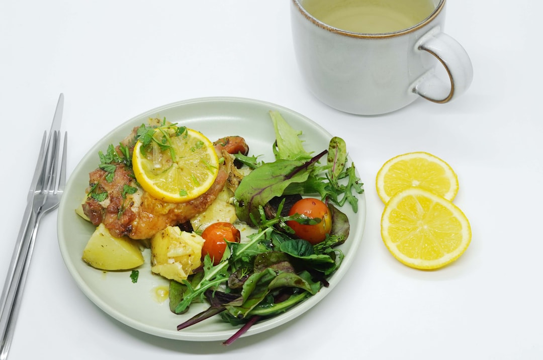 Air Fryer Salmon with Lemon & Herb Butter