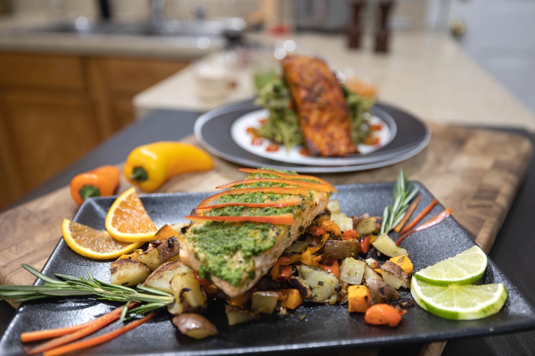 Air Fryer Salmon with Lemon & Herbs