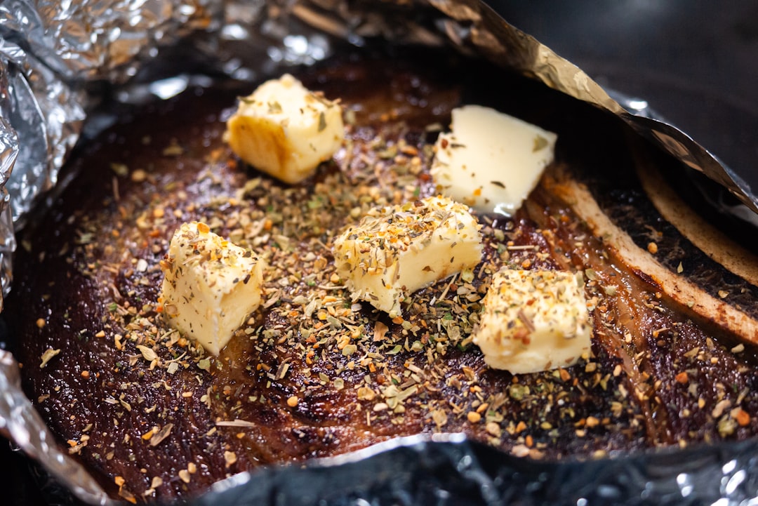 Air Fryer Steak with Garlic Butter