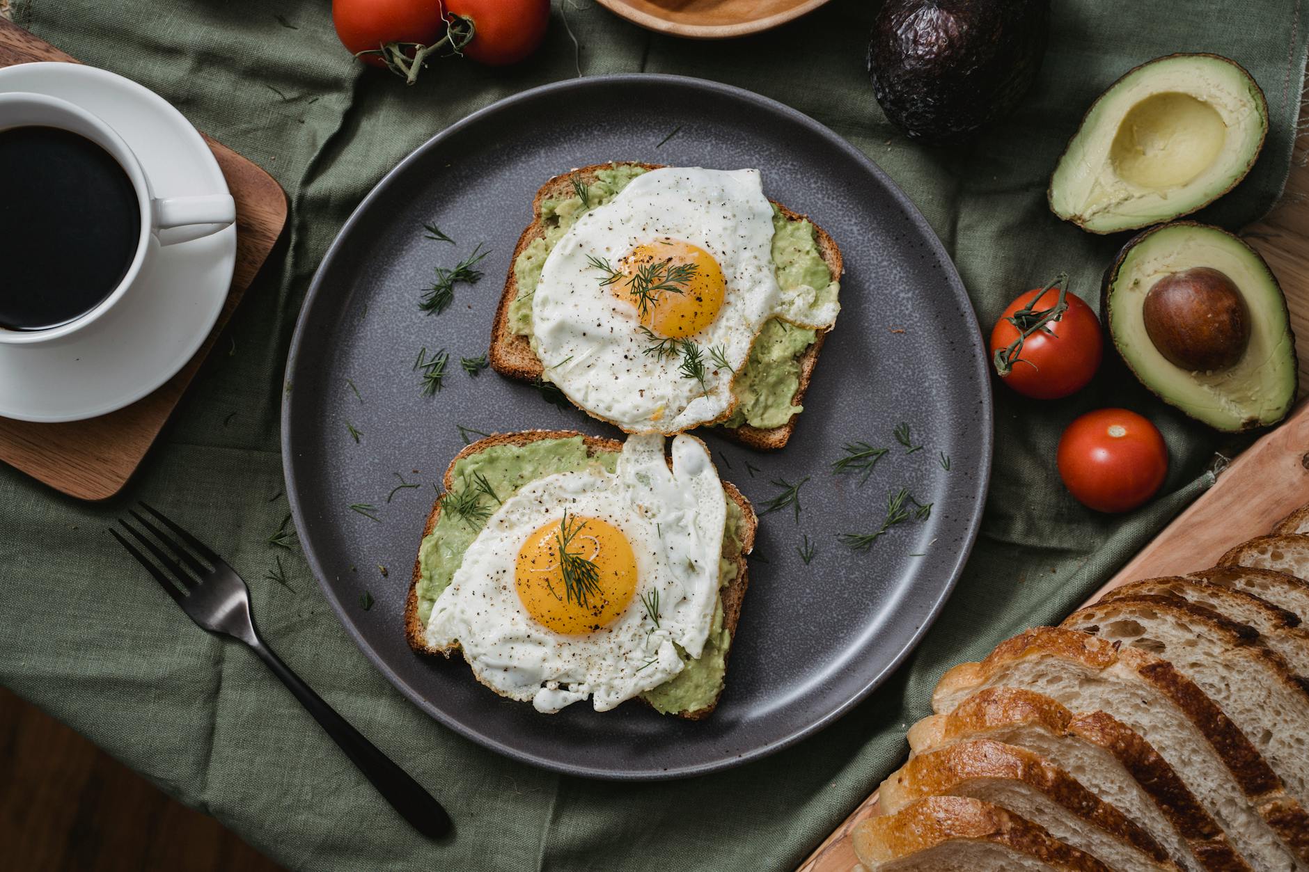 Avocado Egg Toast with Crispy Edges