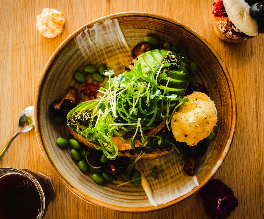Avocado Toast with Crispy Egg & Edamame