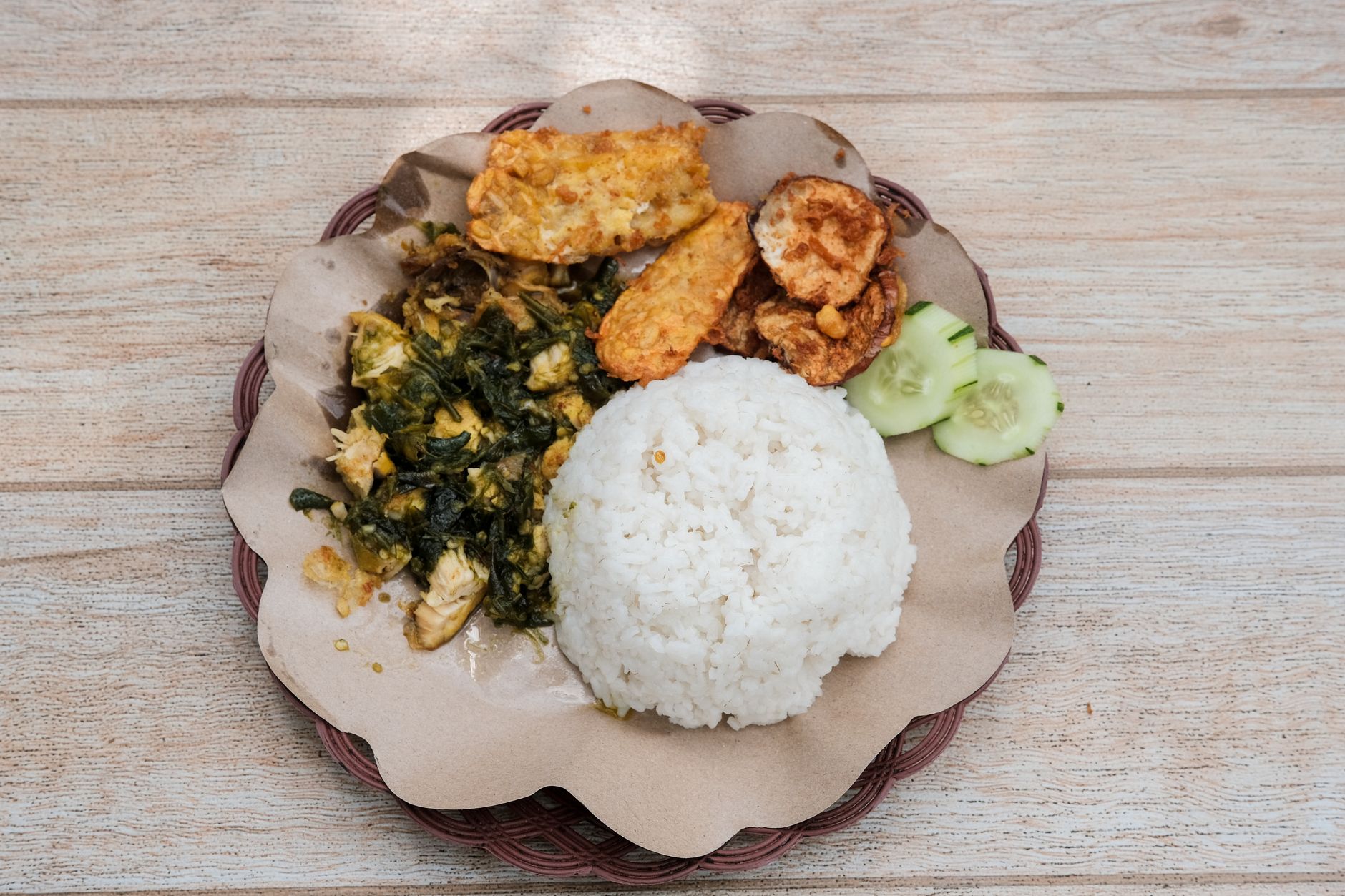 Ayam Penyet — Crispy Smashed Chicken with Sambal