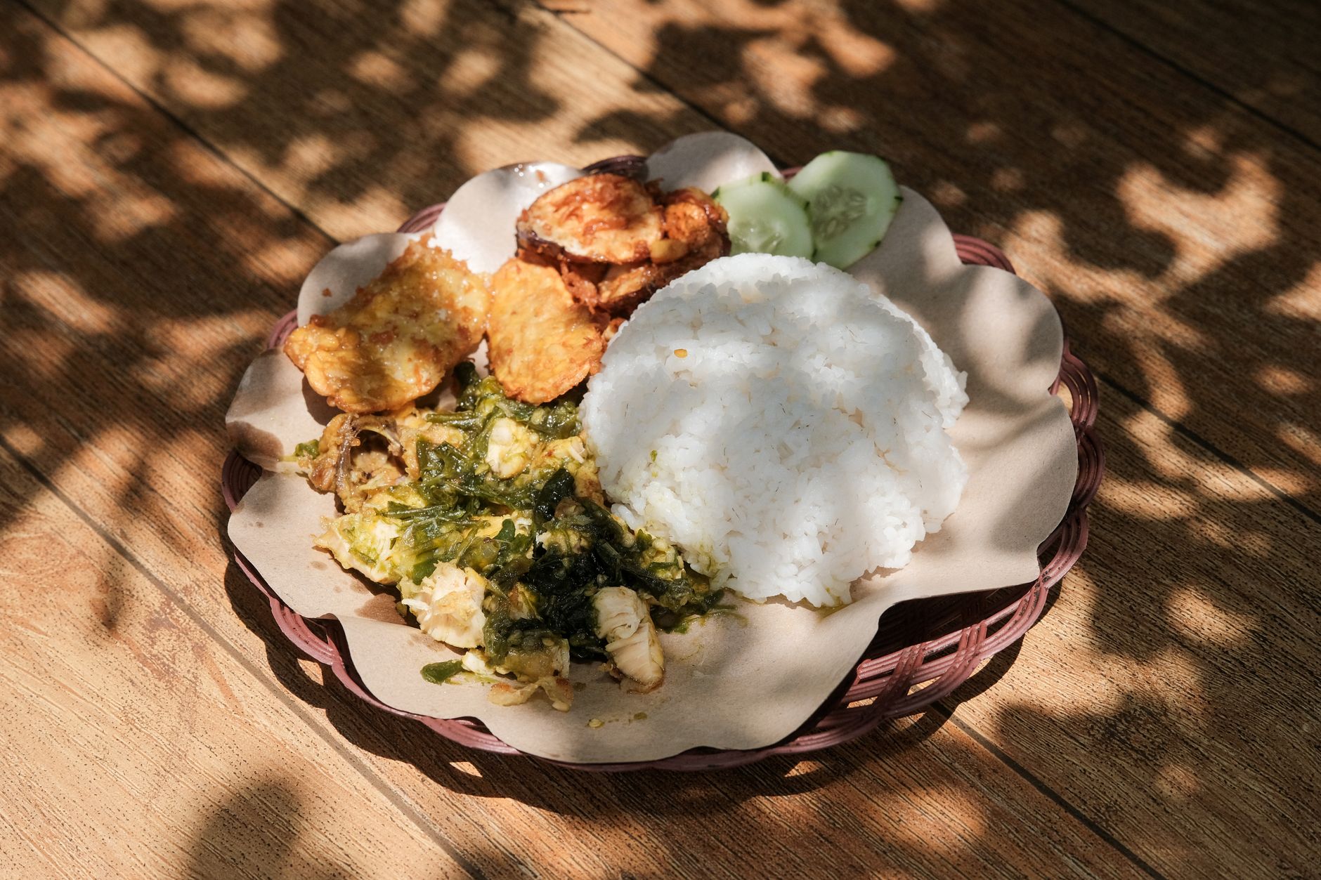 Ayam Penyet — Smashed Fried Chicken & Sambal Rice Bowl