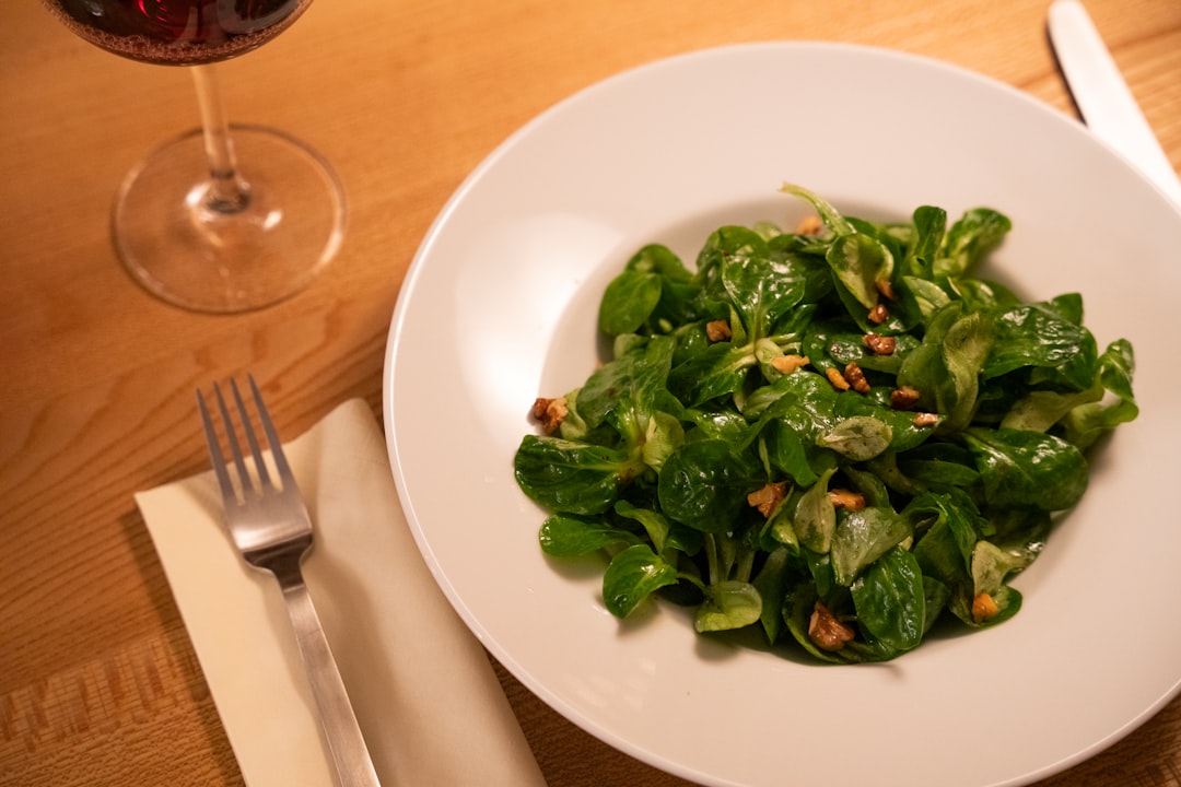 Baby Spinach Salad with Warm Bacon Vinaigrette